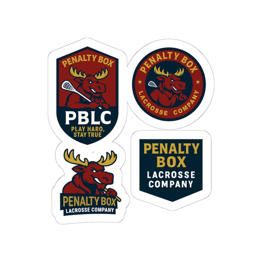 Penalty Box Lacrosse Stickers – Kiss-Cut Team Logo Decal Set (PBLC)