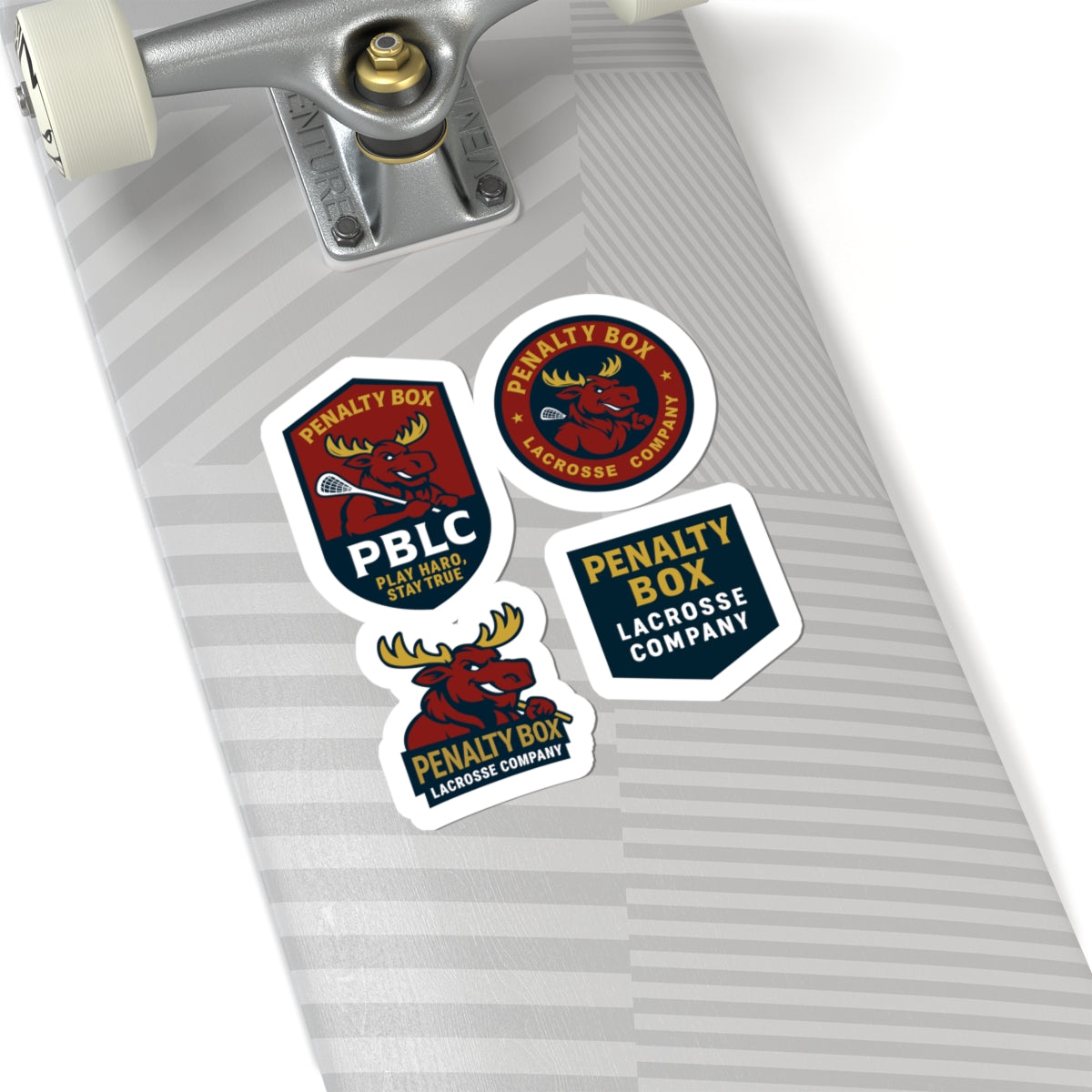 Penalty Box Lacrosse Stickers – Kiss-Cut Team Logo Decal Set (PBLC)
